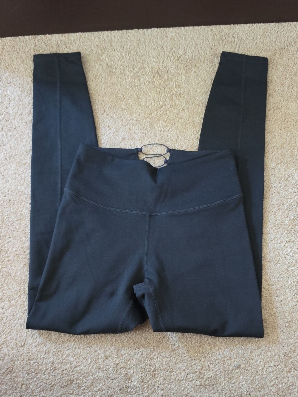 Fabletics Demi Lovato Black Women's High-Waist Leggings with Back Detail